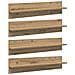 Scaffali da parete 4 pcs Rovere artigianale 80 x 11,5 x 18 cm - Foto miniatura 1
