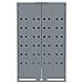 Copribidone con Ruote per 6 Bidoni Grigio 414x79x117cm Acciaio - Foto miniatura 5