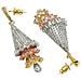 Collezione Diva Orecchini a Goccia a Lampadario in Zirconia - Foto miniatura 2