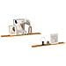 Scaffale da parete 2 pcs Beige 115 x 9 x 3 cm Legno multistrato - Foto miniatura 3