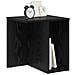 Tavolino Rovere Nero 37 x 32 x 40 cm Legno multistrato - Foto miniatura 3