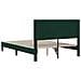 Struttura del letto Verde Scuro 140 x 190 cm Velluto - Foto miniatura 6