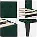 Struttura del letto Verde Scuro 140 x 190 cm Velluto - Foto miniatura 7