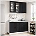 Unità Cucina KALMAR 4 pcs Nero Legno ingegnerizzato - Foto miniatura 2