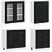 Unità Cucina KALMAR 4 pcs Nero Legno ingegnerizzato - Foto miniatura 3