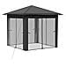 Gazebo con 4 Pareti 2,6 x 2,6 m Grigio chiaro e Antracite - Foto miniatura 3