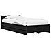 Struttura letto con testata con ruota Rovere Nero 80 x 200 cm - Foto miniatura 1