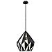 Carlton 1 49255 Lampada Da Soffitto Nera / Argento - Foto miniatura 1