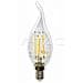 Lampadine Led E14 4w Filamento Candela Fiamma Colpo Di Vento Luce Calda 2700k Vt-1997 4302 - Foto miniatura 3