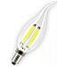 Lampadine Led E14 4w Filamento Candela Fiamma Colpo Di Vento Luce Calda 2700k Vt-1997 4302 - Foto miniatura 6
