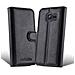 Custodia Compatibile Con Samsung Galaxy Star Pro In Nero Carbone - Coperchio Protettiva Con Chiusura Magnetica, Funzione Stand E Tasca Per Le Carte - Foto miniatura 2