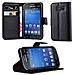 Custodia Compatibile Con Samsung Galaxy Star Pro In Nero Carbone - Coperchio Protettiva Con Chiusura Magnetica, Funzione Stand E Tasca Per Le Carte - Foto miniatura 8