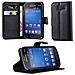 Custodia Compatibile Con Samsung Galaxy Star Pro In Nero Carbone - Coperchio Protettiva Con Chiusura Magnetica, Funzione Stand E Tasca Per Le Carte - Foto miniatura 1