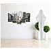 Quadro Ny, Decorazione Da Parete, Città E Paesaggi, 5 Pezzi, Da Soggiorno, Camera, Multicolore In Legno Di Pino, Poliestere, 100 X 3 X 60 Cm - Foto miniatura 2