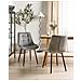 Set Di 2 Sedie Da Pranzo In Velluto Grigio Melrose - Foto miniatura 14
