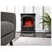 Stufetta Stufa Caminetto Elettrico In Metallo Fiamma Led - Foto miniatura 3