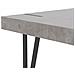Tavolo Da Pranzo Effetto Cemento E Nero 150 X 90 Cm Adena - Foto miniatura 11