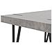 Tavolo Da Pranzo Effetto Cemento E Nero 150 X 90 Cm Adena - Foto miniatura 8
