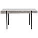 Tavolo Da Pranzo Effetto Cemento E Nero 150 X 90 Cm Adena - Foto miniatura 14