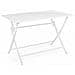 Tavolo Per Esterno In Alluminio Bianco Elin 110x70x H71 Cm - Foto miniatura 1