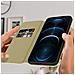 Custodia Folio Iphone 12 Pro Max Portafoglio Funzione Supporto Video Beige - Foto miniatura 2