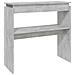 Tavolino Consolle Grigio Cemento 80x30x80cm Legno Multistrato - Foto miniatura 1