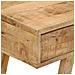 Scrivania 100x45x90 cm in Legno Massello di Mango Grezzo - Foto miniatura 10
