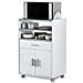 Carrello Portaforno Per Microonde Un Cassetto Due Ante Bianco 59x40 H92 Cm - Foto miniatura 1