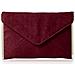 Louis - Pochette Da Donna In Pelle Scamosciata, Con Busta, Per Feste E Balli, Rosso (rosso (bordeaux)), Taglia Unica - Foto miniatura 1