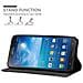 Custodia Compatibile Con Samsung Galaxy Mega 6.3 In Bruno Caffè - Coperchio Protettiva Con Chiusura Magnetica, Funzione Stand E Tasca Per Le Carte - Foto miniatura 2