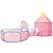 Tenda Da Gioco Per Bambini Rosa Con 250 Palline 301x120x128 Cm - Foto miniatura 3