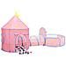 Tenda Da Gioco Per Bambini Rosa Con 250 Palline 301x120x128 Cm - Foto miniatura 4