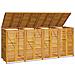 Copribidone Quadruplo 210x89x117 Cm In Legno Massello Di Acacia - Foto miniatura 3
