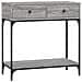 Tavolino Consolle Grigio Sonoma 75x34,5x75cm Legno Multistrato - Foto miniatura 2
