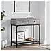 Tavolino Consolle Grigio Sonoma 75x34,5x75cm Legno Multistrato - Foto miniatura 1