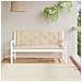 Cuscini Panca Da Giardino 2pz Beige 150x50x7 Cm Tessuto Oxford - Foto miniatura 1