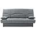 Divano Letto 3 Posti Thelma - Tessuto Soro Grigio Medio - Letto 125 X 190 Cm - 190 X 92 X 96 Cm - Foto miniatura 1