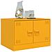 Tavolino da Salotto Giallo Senape 67x50x44 cm in Acciaio - Foto miniatura 2