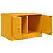 Tavolino da Salotto Giallo Senape 67x50x44 cm in Acciaio - Foto miniatura 6