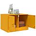 Tavolino da Salotto Giallo Senape 67x50x44 cm in Acciaio - Foto miniatura 9