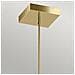 Lampadario Industrial Nordico Ciri Alluminio Bianco Oro Champagne Led 45w 3000k - Foto miniatura 2