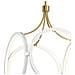 Lampadario Industrial Nordico Ciri Alluminio Bianco Oro Champagne Led 45w 3000k - Foto miniatura 4