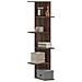 Scaffale Angolare Muro Rovere Marrone 36,5x36,5x140 Cm Legno - Foto miniatura 1