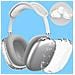 Custodia In Tpu Trasparente Scintillante Per Cuffie Airpods Max - Foto miniatura 2