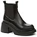 Black Elegant Closed Booties Stivaletti Pelle Scarpe Donna Nero Eu 36, 948010/04-01 - Foto miniatura 1