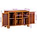 Credenza Multicolore 90x35x60 in Legno Massello di Acacia - Foto miniatura 2