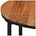 Tavolino Salotto 45x45x35cm In Legno Massello Di Acacia E Ferro - Foto miniatura 4