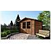 Casetta Da Giardino In Legno - 9m2 - 3x3m - Impregnata - 28mm - Colore: Marrone - Foto miniatura 1