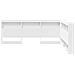 Testata contenitore Bianco 160 cm Legno multistrato - Foto miniatura 5