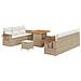 Set Divano da Giardino 10 pcs beige e panna 80 x 80 x 71 cm - Foto miniatura 1
